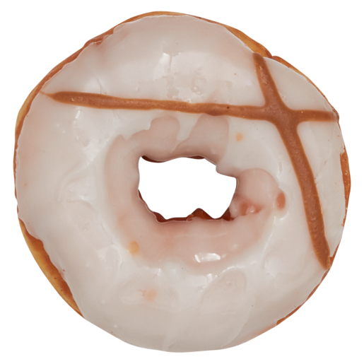 White Fondant Ring Doughnut Single