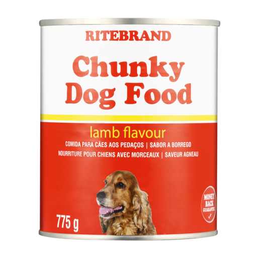 Ritebrand Lamb Flavoured Chunky Dog Food Can 775g