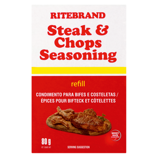 Ritebrand Steak & Chops Seasoning Refill 80g
