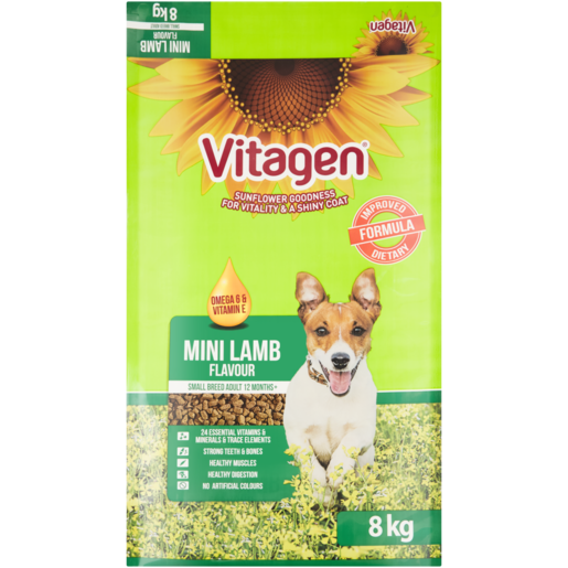 Vitagen Mini Lamb Flavoured Dog Food 8kg
