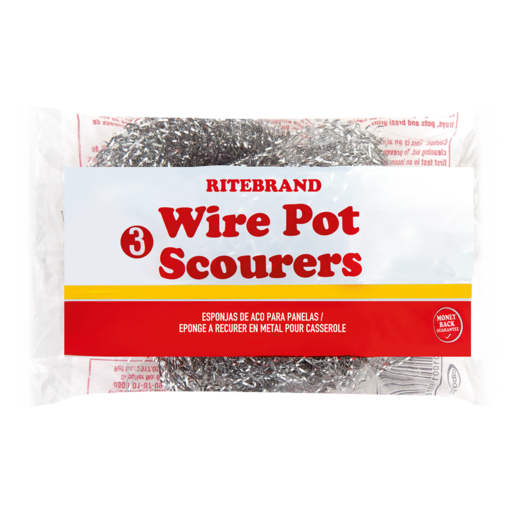 Ritebrand Wire Pot Scourers 3 Pack