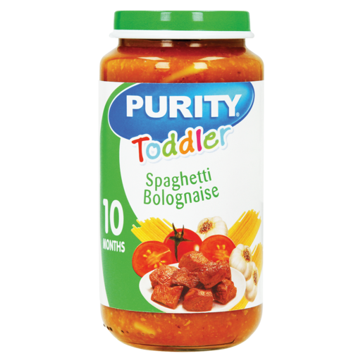 PURITY Toddler Spaghetti Bolognaise Baby Food 10 Months+ 250ml