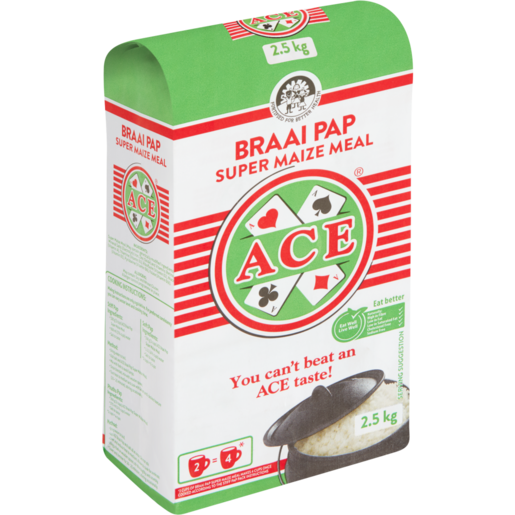 Ace Braai Pap Super Maize Meal Pack 2.5kg