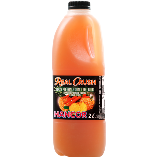 Hancor Real Crush 100% Carrot & Pineapple Flavoured Juice Bottle 2L