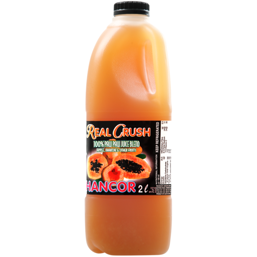 Hancor Real Crush 100% Pawpaw Flavoured Juice Bottle 2L