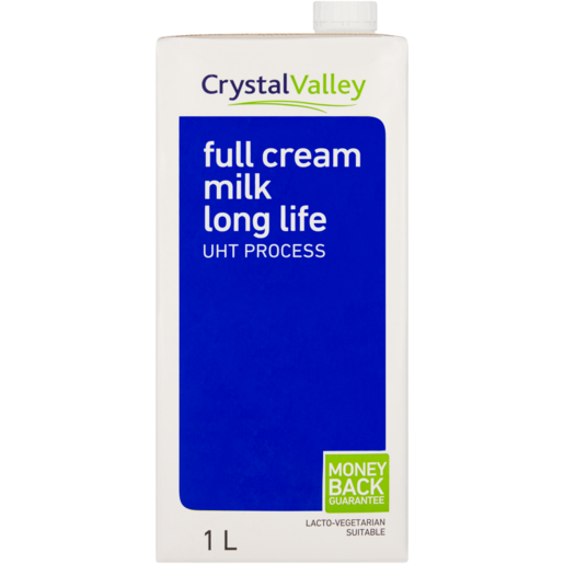 Crystal Valley Full Cream Long Life Milk 1L