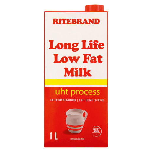 Ritebrand Long Life Low Fat Milk 1L