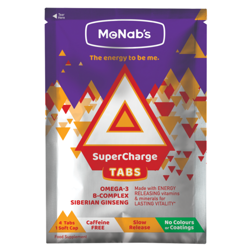 McNab's SuperCharge Food Supplement Tabs Soft Cap 5g
