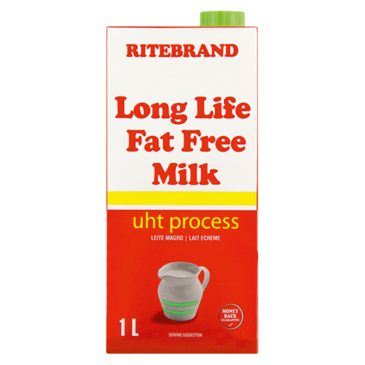 Ritebrand Long Life Fat Free Milk 1L