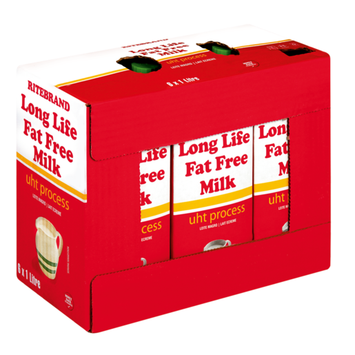 Ritebrand Long Life Fat Free Milk 6 x 1L