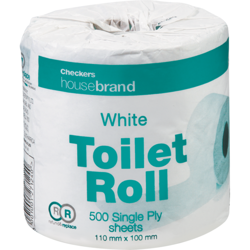 Checkers Housebrand White Single Ply Toilet Roll