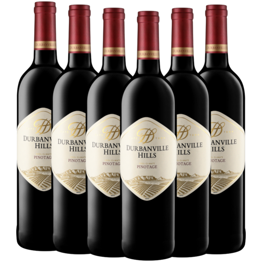 Durbanville Hills Pinotage Red Wine Bottle 6 x 750ml