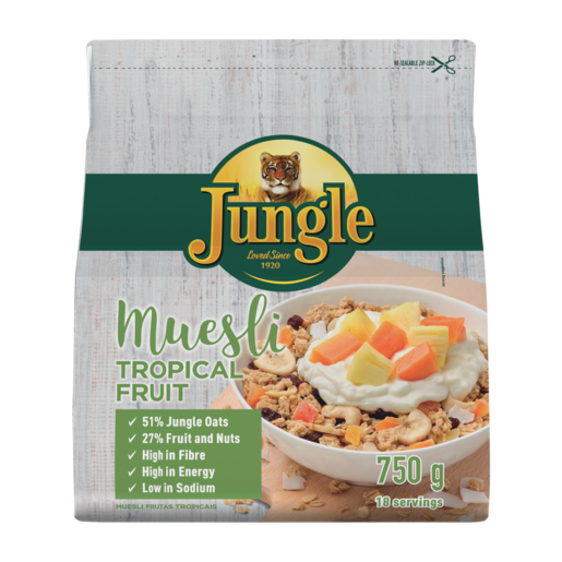 Jungle Energy Crunch Tropical Fruit Muesli Cereal 750g