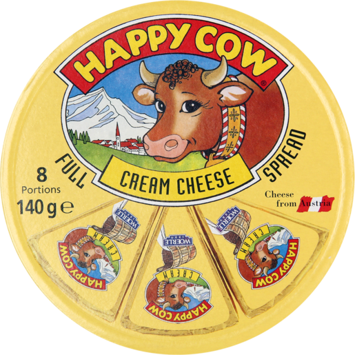 Happy Cow Cream Cheese Wedges 140g
