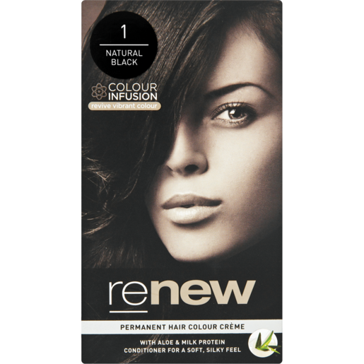 Renew Natural Black 1 Permanent Hair Colour Créme 50ml | Hair Colourants &  Dyes | Hair Care | Health & Beauty | Shoprite ZA
