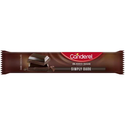 Canderel 0% Added Sugar Simply Dark Chocolate Bar 30g