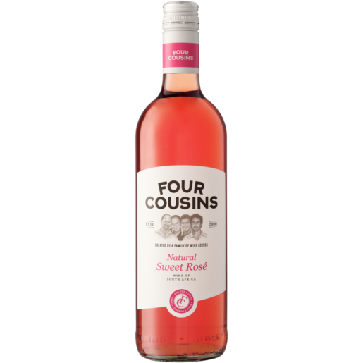Four Cousins Natural Sweet Rosé Wine Bottle 750ml