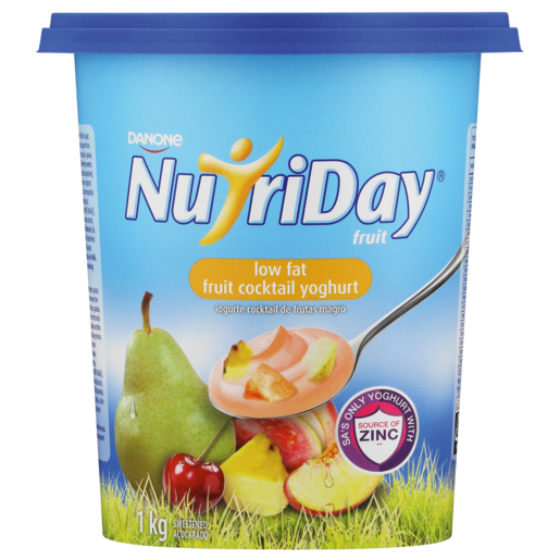 NutriDay Low Fat Fruit Cocktail Yoghurt 1kg