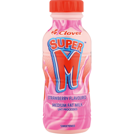 Clover Super M Strawberry Flavoured Milk 300ml