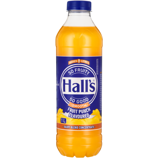 Halls Fruit Punch Flavoured Diary Blend Concentrate 1L 