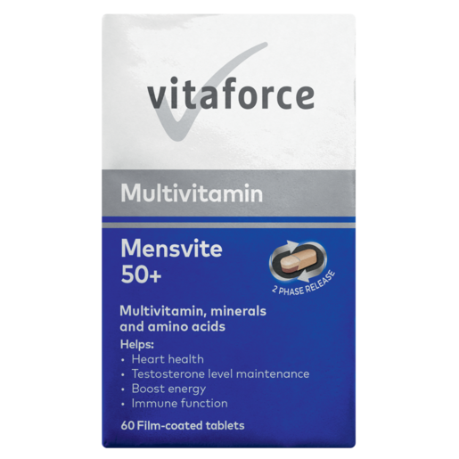 Vitaforce Mensvite 50+ Multivitamin Tablets 60 Pack