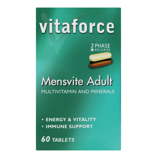Vitaforce Mensvite Adult Multivitamin & Minerals Tablets 60 Pack