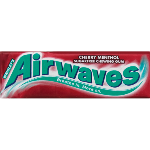 Wrigley's Airwaves Cherry Menthol Sugarfree Chewing Gum 10 Pack