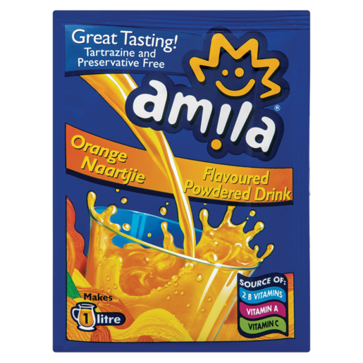 Amila Orange & Naartjie Flavoured Powdered Drink Sachet 45g