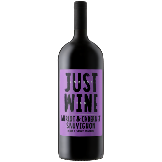 Just Wine Robust Red Merlot And Cabernet Sauvignon Red Wine Bottle 1.5L