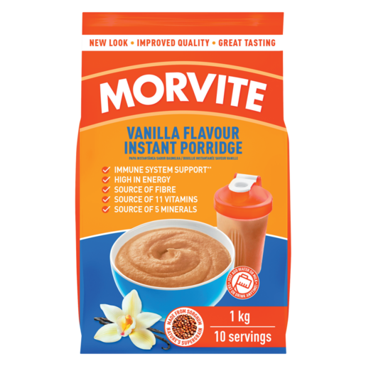 Morvite Vanilla Flavour Original Instant Porridge 1kg