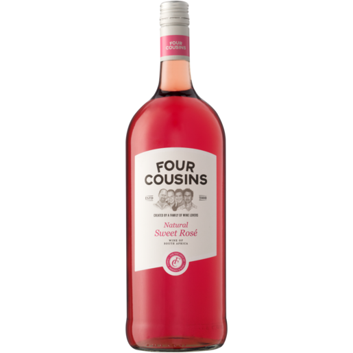 Four Cousins Natural Sweet Rosé Wine Bottle 1.5L