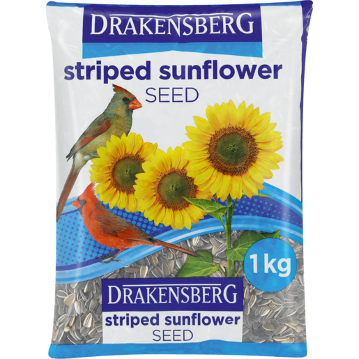 Drakensberg Striped Sunflower Seeds Bird Food 1kg