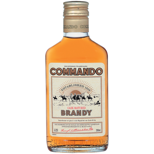 Commando Brandy Bottle 200ml
