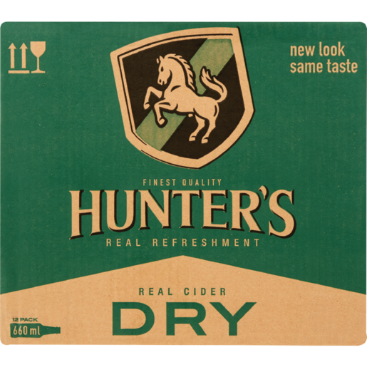Hunter's Dry Cider Bottles 12 x 660ml