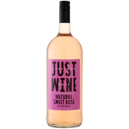 Just Wine Natural Sweet Rosé Wine Bottle 1.5L