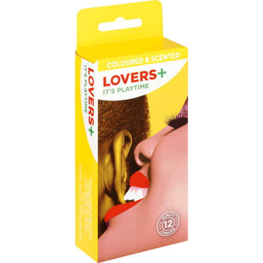 Lovers Plus Colour & Scented Condoms 12 Pack