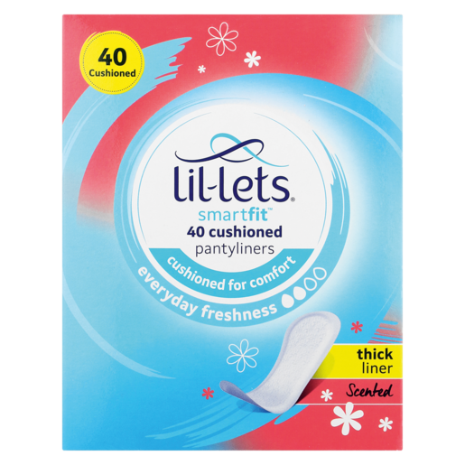 Lil-Lets Smartfit Scented Thick Pantyliners 40 Pack