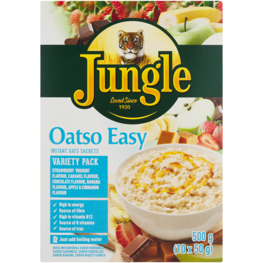 Jungle Oatso Easy Variety Pack Instant Oats Sachets 500g
