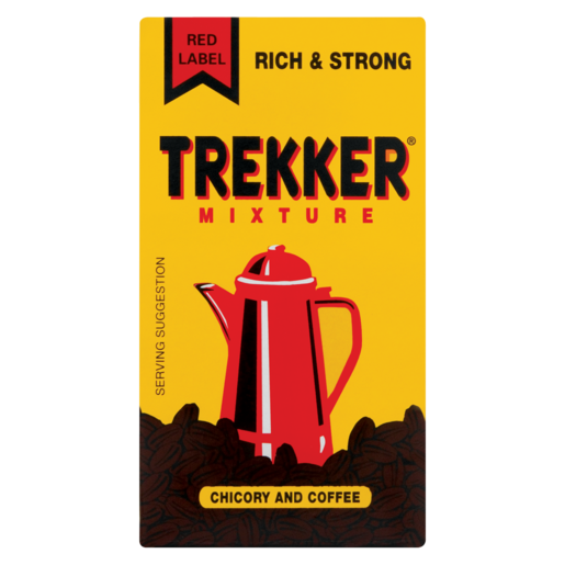 Red Label Trekker Mixture Rich & Strong Chicory & Coffee 125g