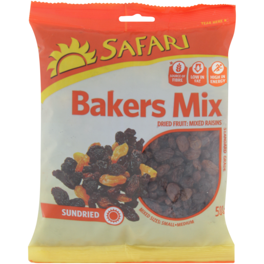 SAFARI Sundried Bakers Mix Mixed Raisins 500g