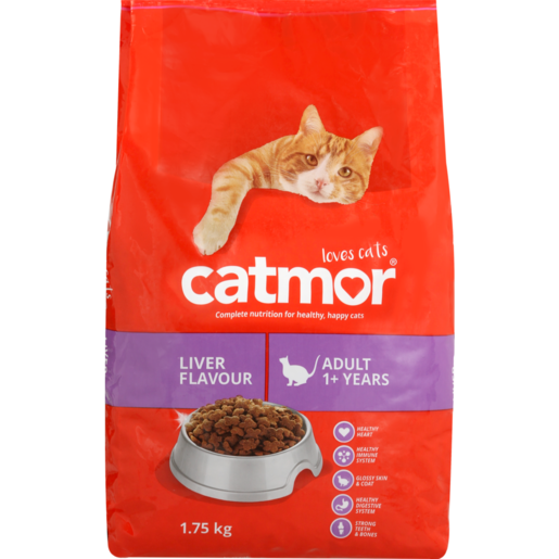 Catmor Liver Flavour Adult Dry Cat Food 1.75kg 