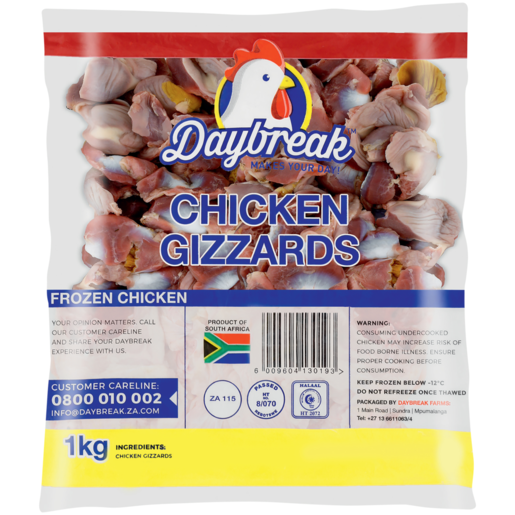 Daybreak Frozen Chicken Gizzards 1kg 