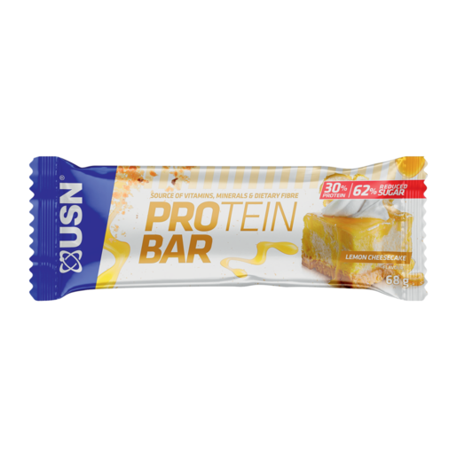 USN Lemon Cheesecake Flavour Protein Bar 68g