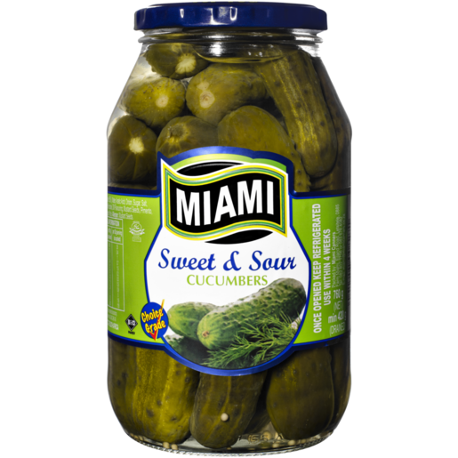 Miami Sweet & Sour Cucumbers 760g