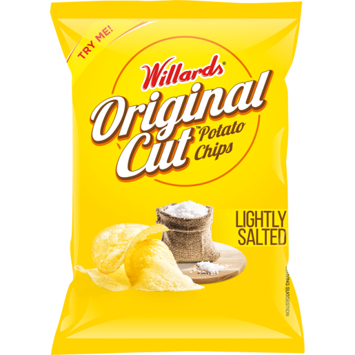 Willards Original Cut Lightly Salt Flavoured Potato Chips 125g