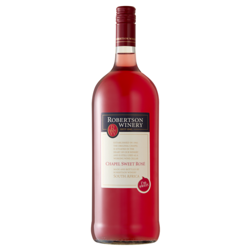 Robertson Winery Chapel Sweet Rosé Wine Bottle 1.5L