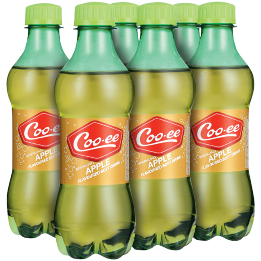 Coo-ee Apple Flavoured Soft Drink 6 x 300ml