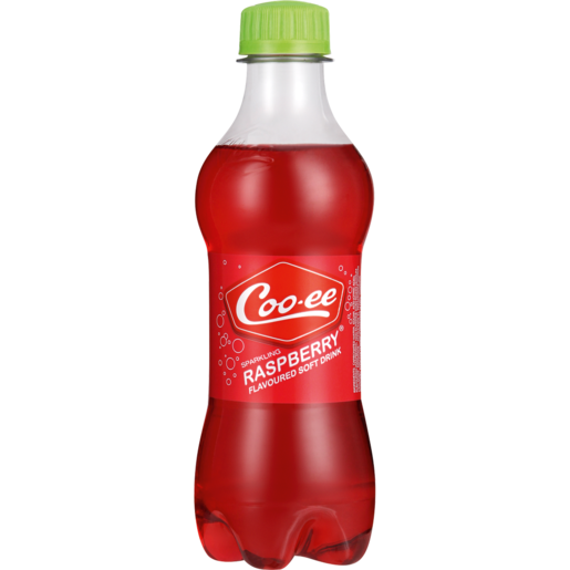 Coo-ee Raspberry Flavoured Soft Drink Bottle 300ml