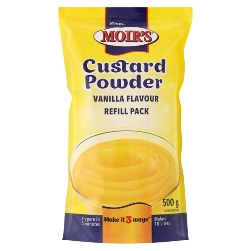 Moir's Vanilla Flavoured Custard Powder Refill Pack 500g