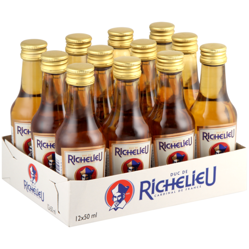 Richelieu International Premium Brandy Bottles 12 x 50ml